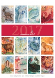 Tierkreiszeichen-Wandkalender 2017