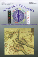 Astrologia Restaurata Ausgabe 1-2008
